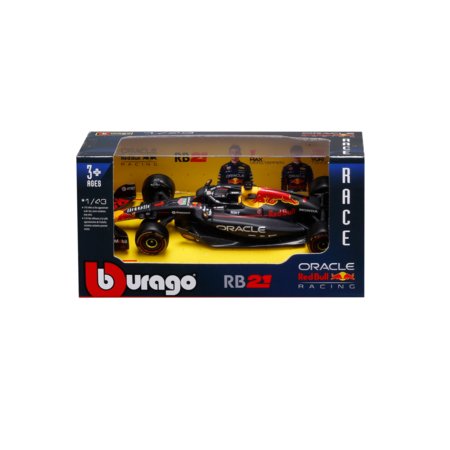 BBURAGO mudelauto Red Bull Oracle Racing RB21 (2025) #1 Verstappen & #22 Tsunoda, 18-38233 