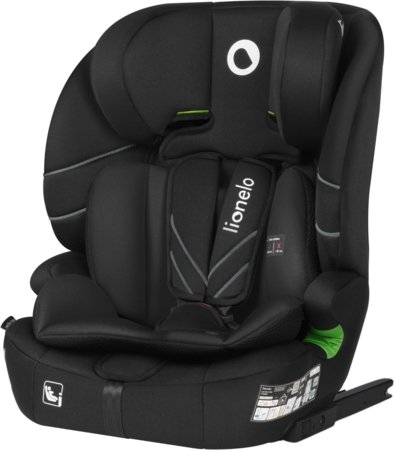 LIONELO turvatool LEVI FIX I-SIZE, Black carbon, 76-150 cm. 