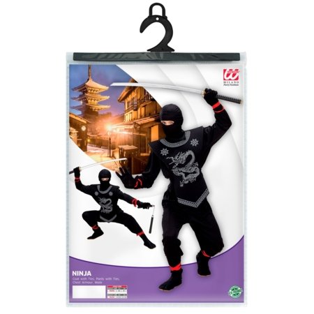 WIDMANN kostüüm „Must Ninja“ (128 cm, 5–7 a), 74526 