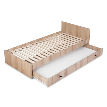 KLUPŚ lastevoodi koos kummutiga COMPACT 3in1, 120x60 cm., Beech 