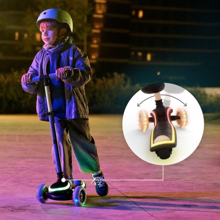 KINDERKRAFT kolmerattaline LED-tõukeratas 2in1 istmega RAKET UP, beež, KRRAUP00BEG0000 