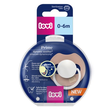 LOVI silikoonist lutt Prime, Blush Glow, 0-6m, 1 tk., 34/436 