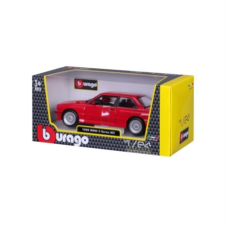 BBURAGO 1:24 Auto mudel 1988 BMW 3 series M3, 18-21100 RD 