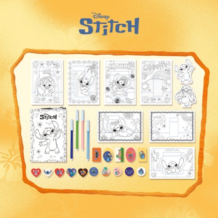 STITCH värvimis- ja joonistamiskomplekt seljakotis, 110674 