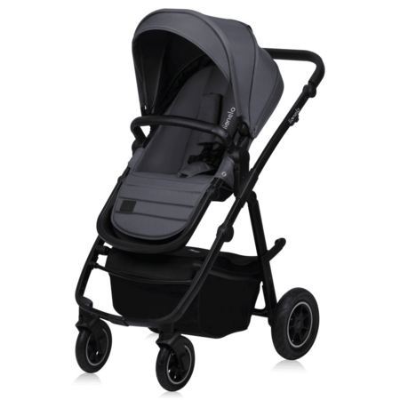 LIONELO universaalne käru AMBER PLUS 3in1, Grey graphite, LO-AMBER PLUS 