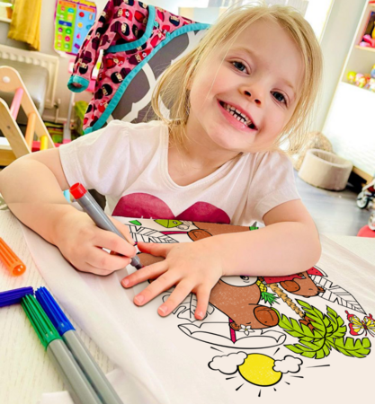 SPLAT PLANET Värvi ise oma T-särk Baleriin Capybara, 7-8a., SP48806 