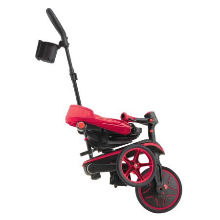 GLOBBER kolmerattaline jalgratas Explorer Trike Foldable 4 In 1, punane, 732-102 