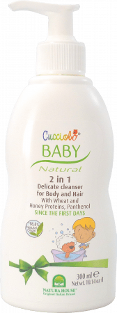 NATURA HOUSE šampoon ja dušigeel 2in1 BABY CUCCIOLO, 0m+, 300 ml 8000921217121