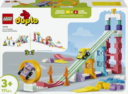10478 LEGO® DUPLO® linn Kolm ühes loomingulised rambid sõidukitega 