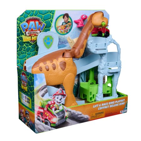 PAW PATROL mängukomplekt Pup Squad Lift & Race Dino, 6075941 