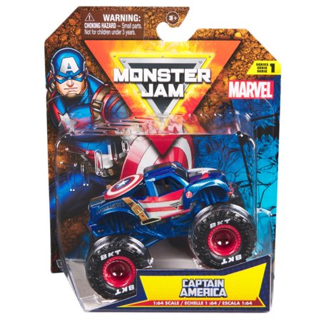 MONSTER JAM 1:64 off-road vehicle Marvel, assort, 6069960 