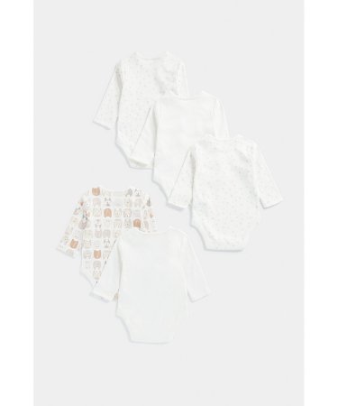 MOTHERCARE pikkade varrukatega bodi, 5tk., FC159  