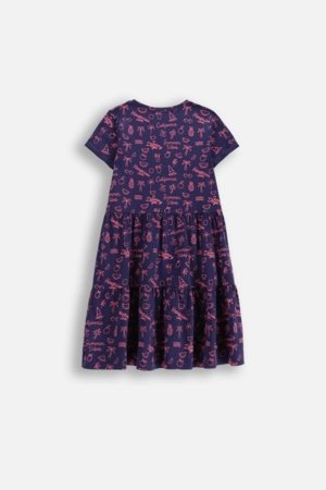 COCCODRILLO lühikeste varrukatega kleit, tumesinine, WC6129203VGB-015-128, 128 suurus 