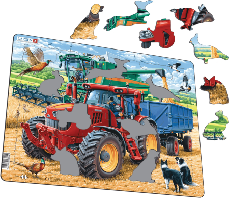 LARSEN pusle Traktor ja kombain, maxi, 39 tk, PG9 
