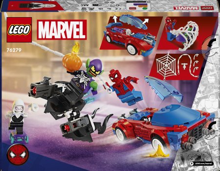 76279 LEGO® Super Heroes Marvel Spider-Mani Võidusõiduauto Ja Venom Green Goblin 