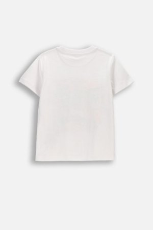 COCCODRILLO lühikeste varrukatega t-särk, valged, WC6143204HBK-001-092, 92 suurus 