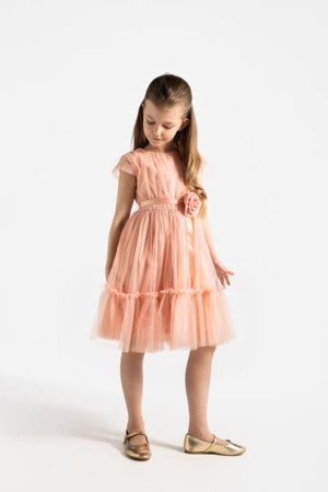 COCCODRILLO lühikeste varrukatega kleit ELEGANT JUNIOR GIRL, roosa, WC5128207EJG-033-164, 164 cm 