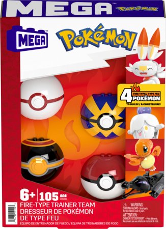 MEGA CONSTRUX POKEMON tule-tüüpi Poke-pallid, HTJ06 