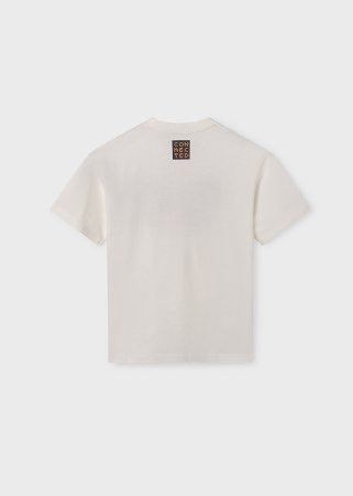 MAYORAL lühikeste varrukatega t-särk 7D, kreemi värv, 6038-57 