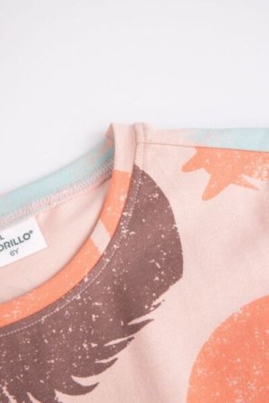 COCCODRILLO t-shirt RODEO GIRL KIDS, powder pink, ZC4143201RGK-033-122, 122 cm 