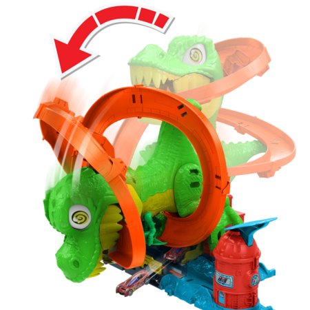 HOT WHEELS City T-Rex tuletõrjejaamas, JBM73 