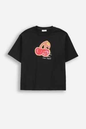 COCCODRILLO lühikeste varrukatega t-särk, mustad, WC6143204RGJ-021-128, 128 cm 