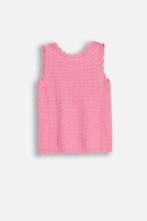 COCCODRILLO lühikeste varrukatega särk FLOWER PARADISE GIRL KIDS, roosa, WC5144001FGK-007-122, 122 cm 