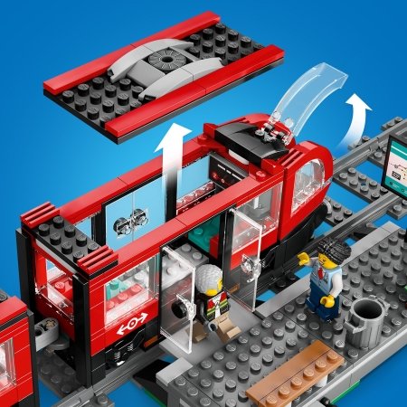 60423 LEGO® City Trains Kesklinna tramm ja jaam 