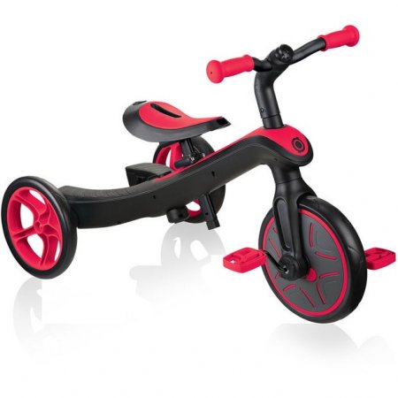 GLOBBER kolmerattaline jalgratas Explorer Trike 2in1, punane, 630-102 630-102