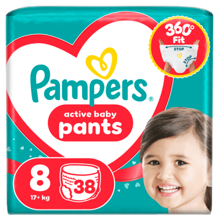 PAMPERS püksmähkmed Pants, 8 suurus, 17+kg, 38 tk., 80894803 