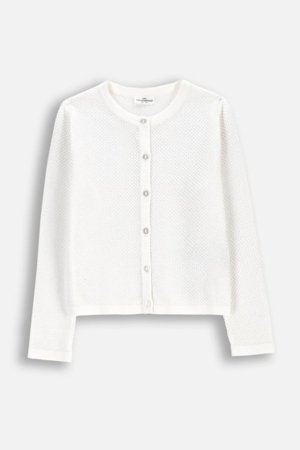 COCCODRILLO kardigan, valge, WC6172205EJG-001-116, 116 suurus 