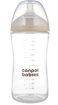 CANPOL BABIES Lutipudel koos Lutiga  NATURAL SHAPE, 330 ml, 35/402 