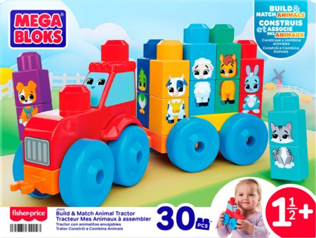 MEGA BLOKS traktor loomadega ehituskomplekt, JKG33 