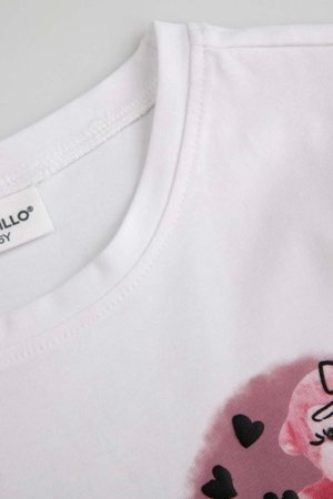 COCCODRILLO t-särgid CRAFT PUNK GIRL KIDS, valge, ZC5143201CGK-001-116, 116 cm 