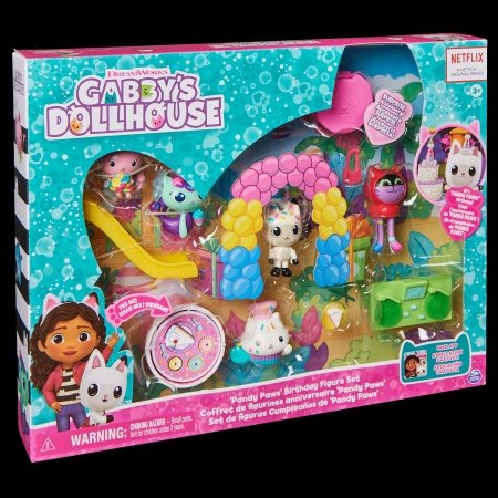 GABBY'S DOLLHOUSE Pandy Paws mängufiguuride sünnipäevakomplekt, 6069141 