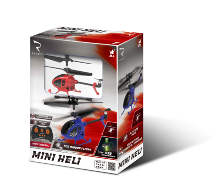 REVOLT R/C kaugjuhtimispuldiga helikopter Mini Heli, assortii., S100 