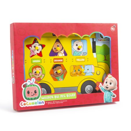 COCOMELON puidust nupupusle Buss, 96-0010 