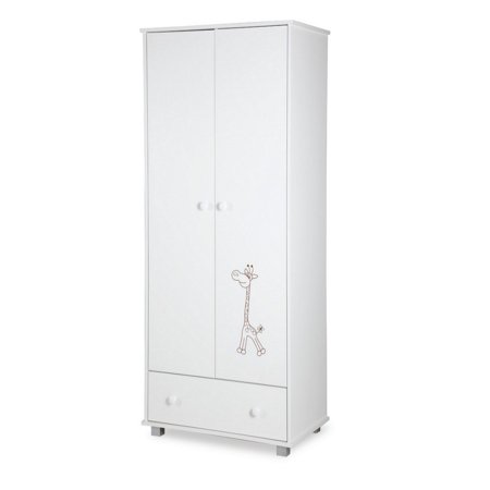 KLUPŚ kahe uksega kapp GIRAFFE, White 