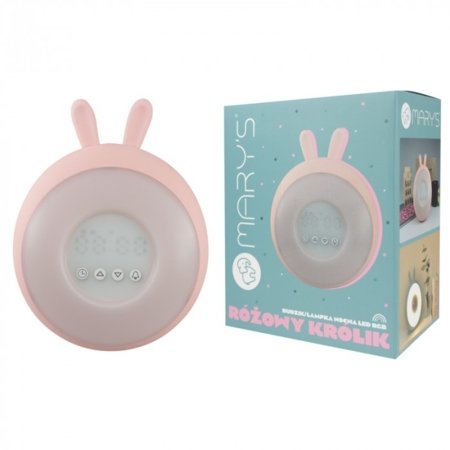 MARY'S äratuskell - öölamp RABBIT, Pink, MW20774 
