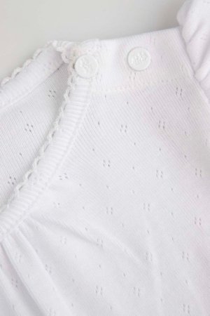 COCCODRILLO pikkade varrukatega bodi, valge, suurus 