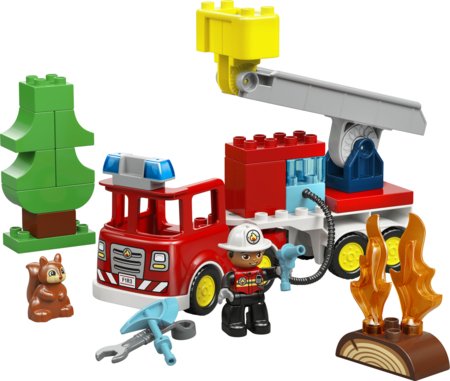 10473 LEGO® DUPLO® linn Tuletõrjeauto vooliku ja tuletõrjujaga 