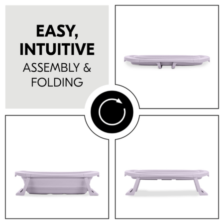 HAUCK kokkupandav vann WASH N FOLD M, Lavender, 727003 
