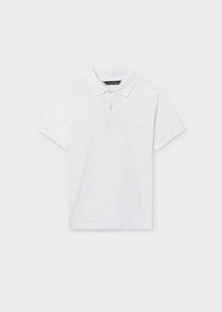 MAYORAL lühikeste varrukatega polo särk, white, 890-72, 157  cm 