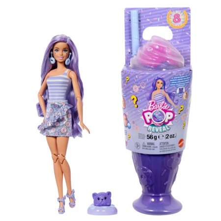 BARBIE Pop! Reveal – Magusate Maiuste sari: Lillade juustega nukk, JFY60 