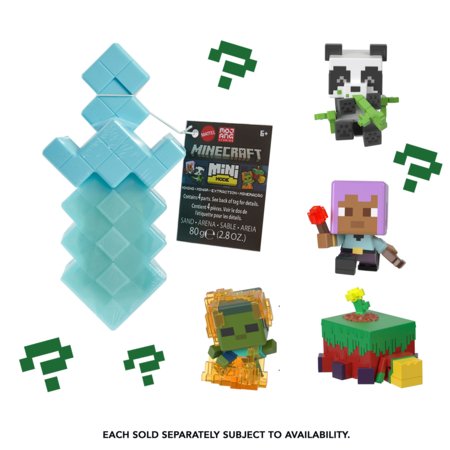 MINECRAFT Mini üllatuskomplekt kineetilise liivaga, HTK99 