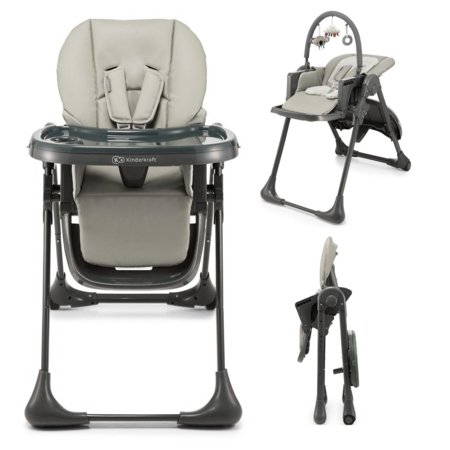 KINDERKRAFT universaalne söögitool 2in1 TUMMIE, grey, KHTUMM00GRY0000 