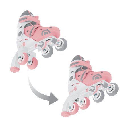 GLOBBER rulluisud Learning Skates 2 in 1, suurus 30–33, pastellroosad, 783-210 
