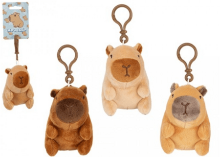 CAPYBARA plush clip 9cm. assort., 442062 