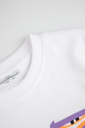 COCCODRILLO lühikeste varrukatega t-särk, valged, WC6143204HBK-001-092, 92 suurus 