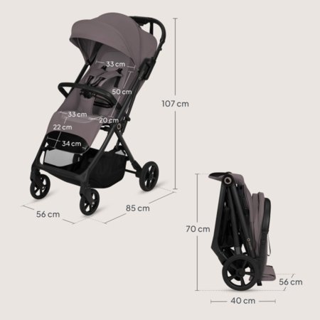 LIONELO käru TANSI, Beige taupe, LO-TANSI 